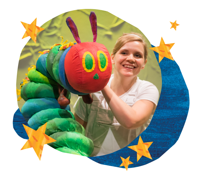 The Very Hungry Caterpillar with Puppeteer